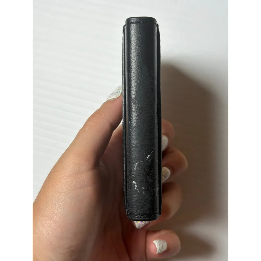 American Leather Co Card Holder Black RFID Pop Up Minimalist Wallet Mens